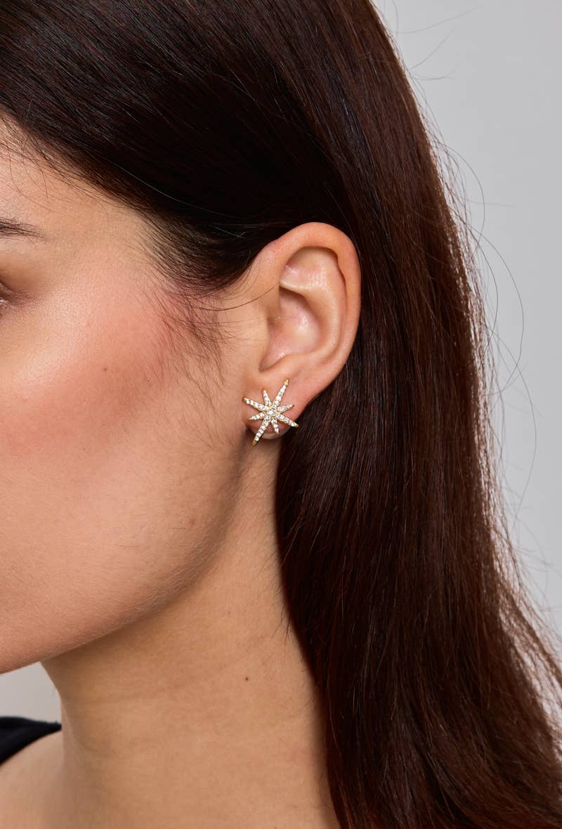 Comet earrings - Yellow Gold