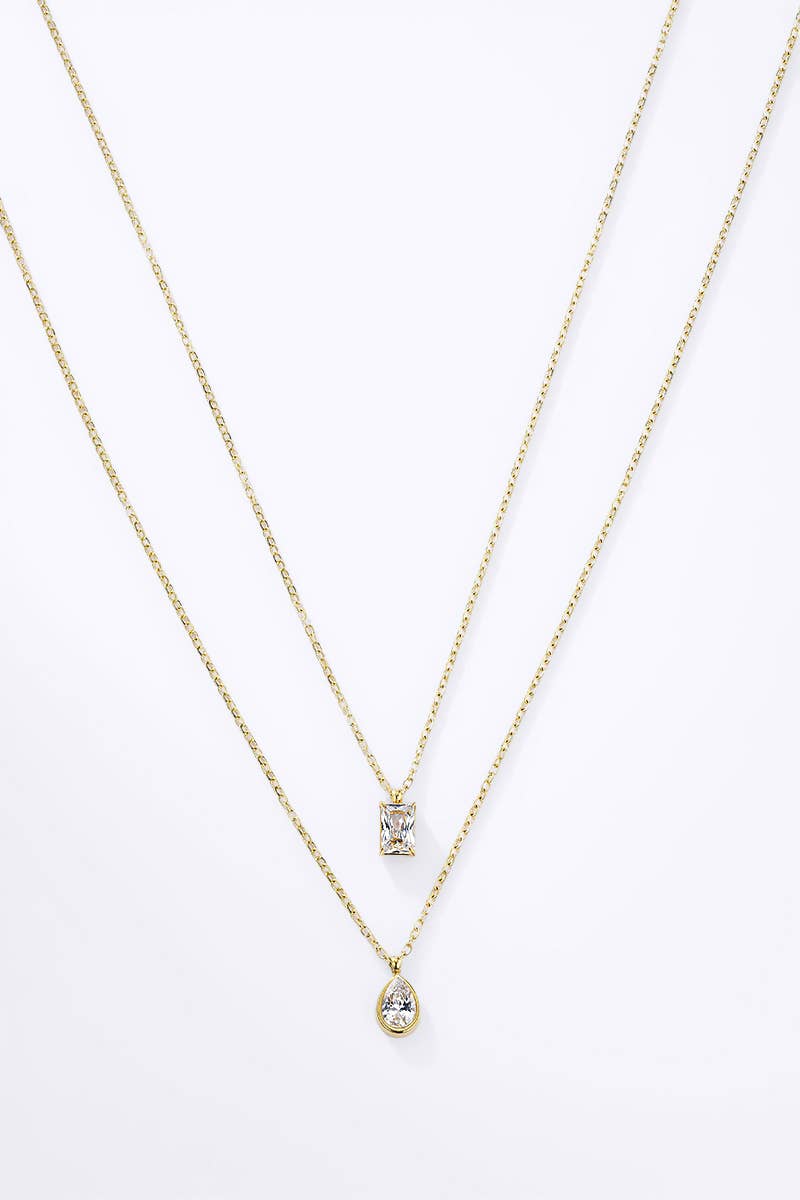 Drop necklace - Yellow Gold