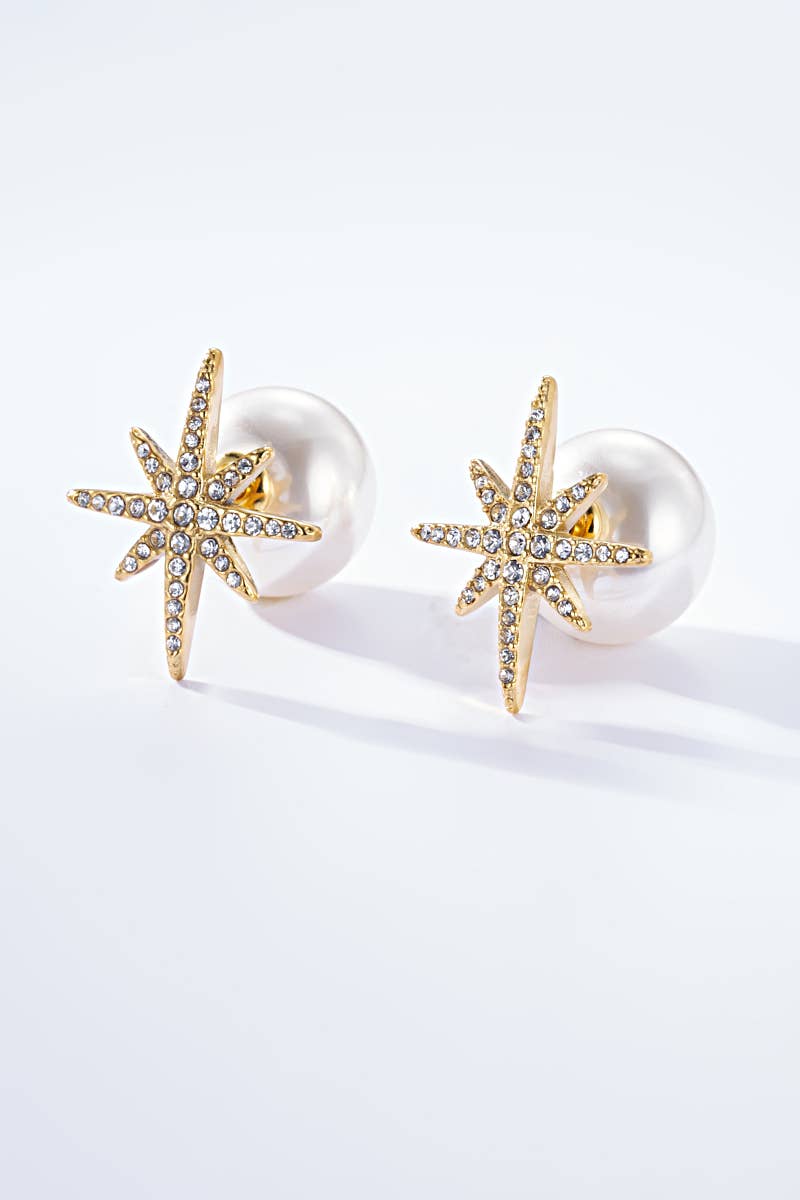 Comet earrings - Yellow Gold