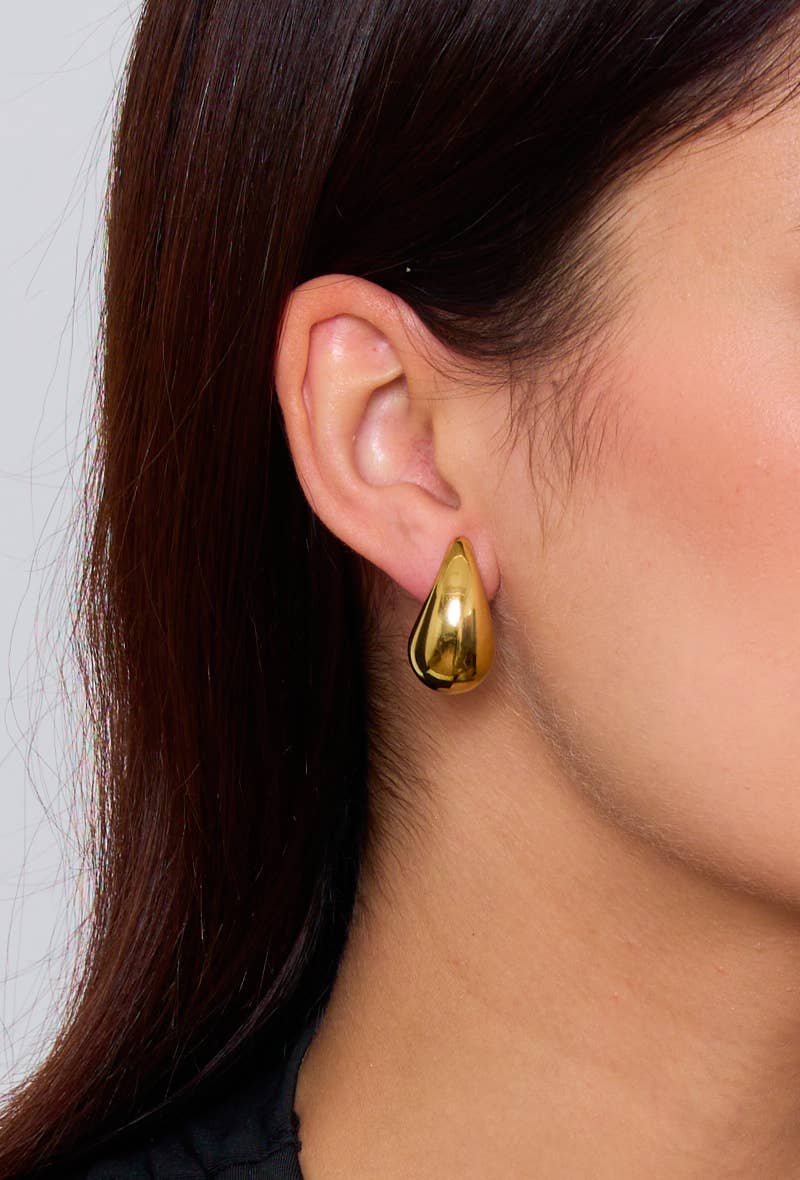 Teardrop earrings - Yellow Gold