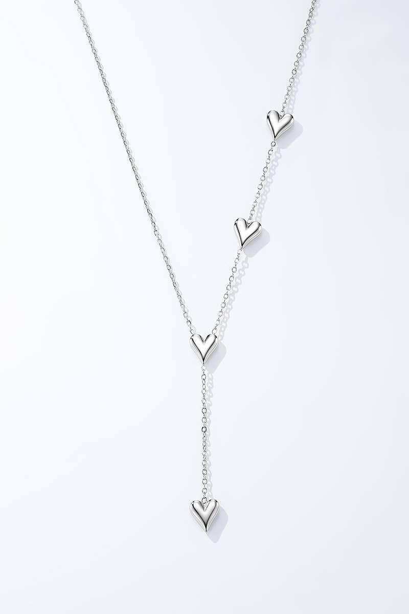 Heart Me Y-type necklace - Silver