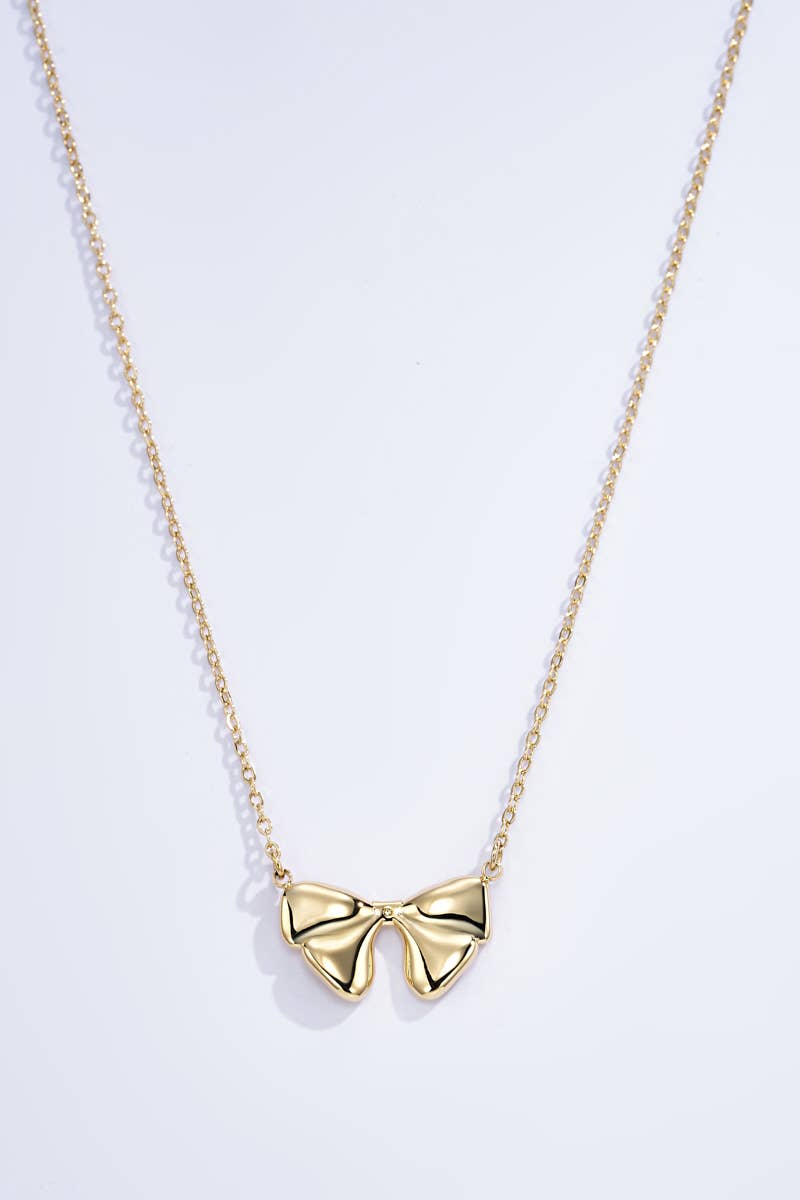 Bow necklace - Yellow Gold