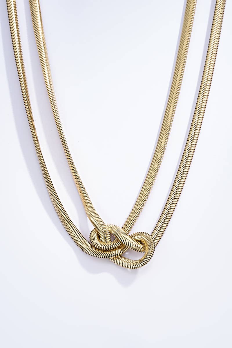 Infinite necklace - Yellow Gold