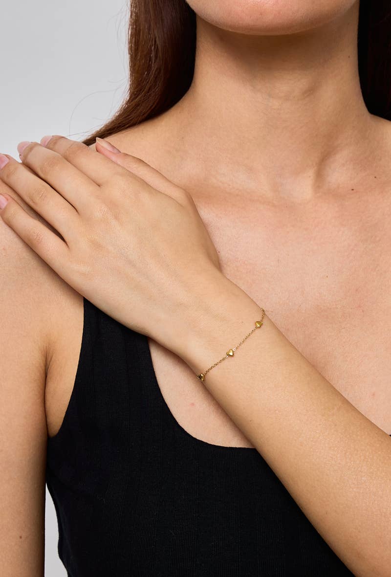 Heart Me bracelet - Yellow Gold