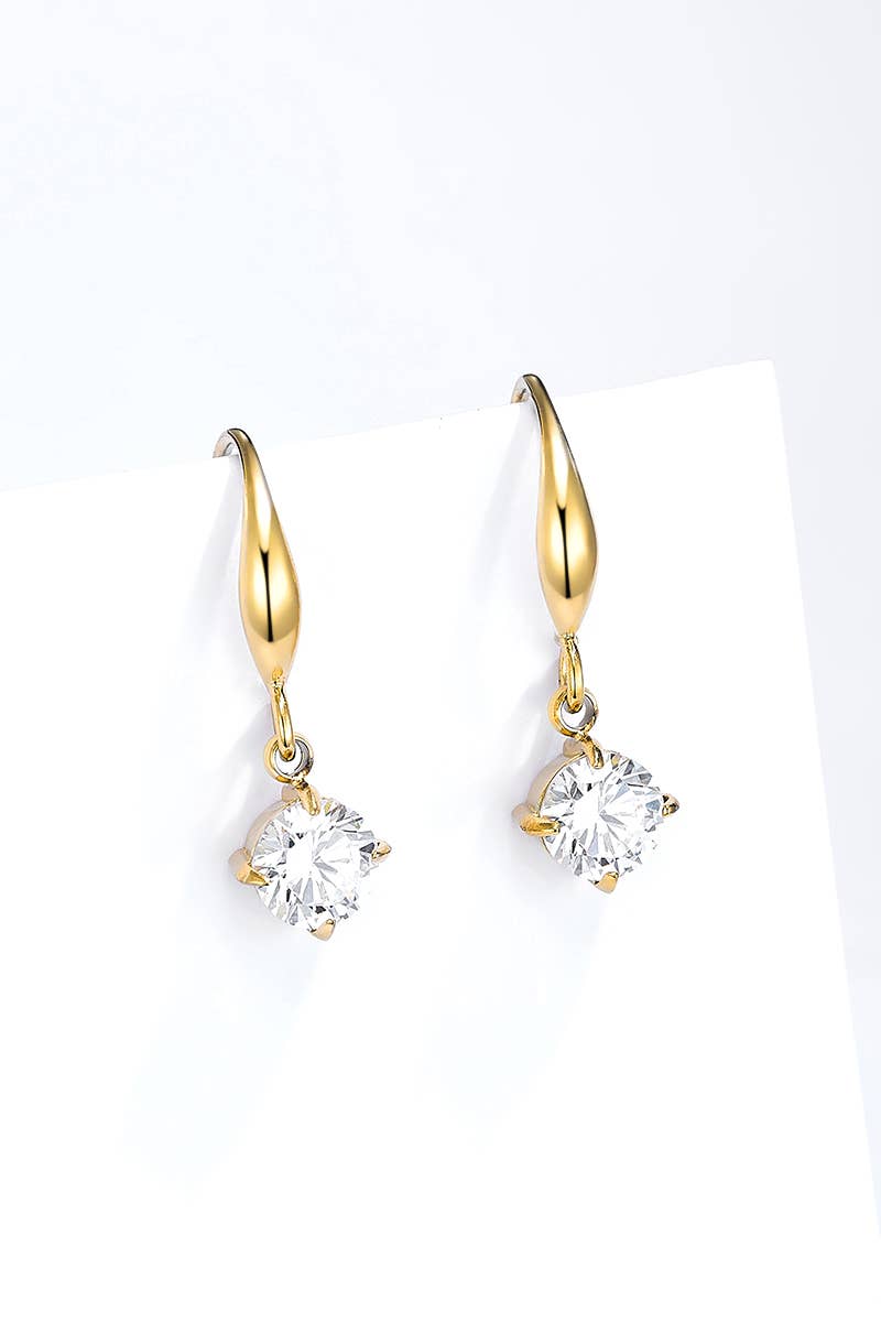 Statement earrings - Yellow Gold
