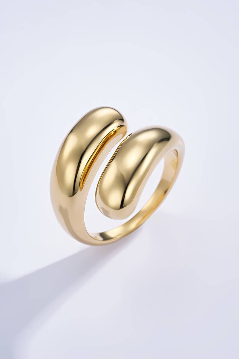 Drop ring - Yellow Gold