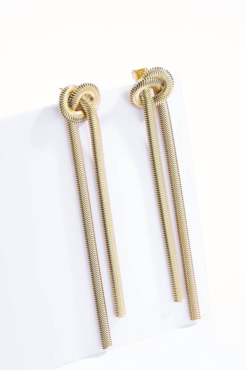Infinite earrings - Yellow Gold