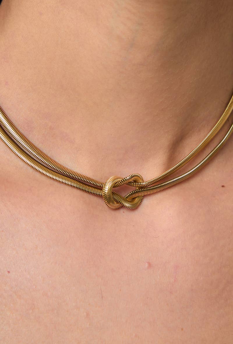 Infinite necklace - Yellow Gold