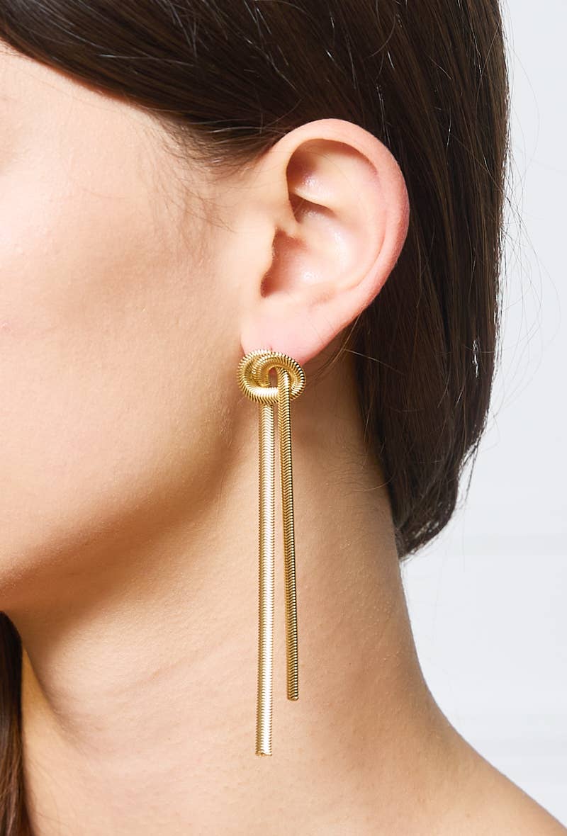 Infinite earrings - Yellow Gold